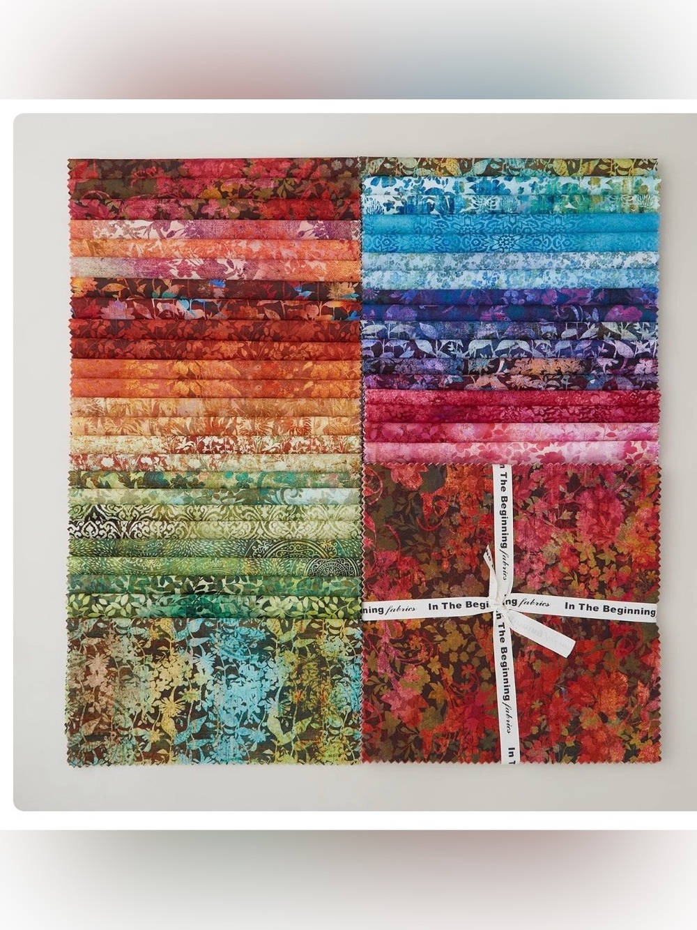 Evanescence cotton lace er cake 10" Squares by In the Beginning Fabrics